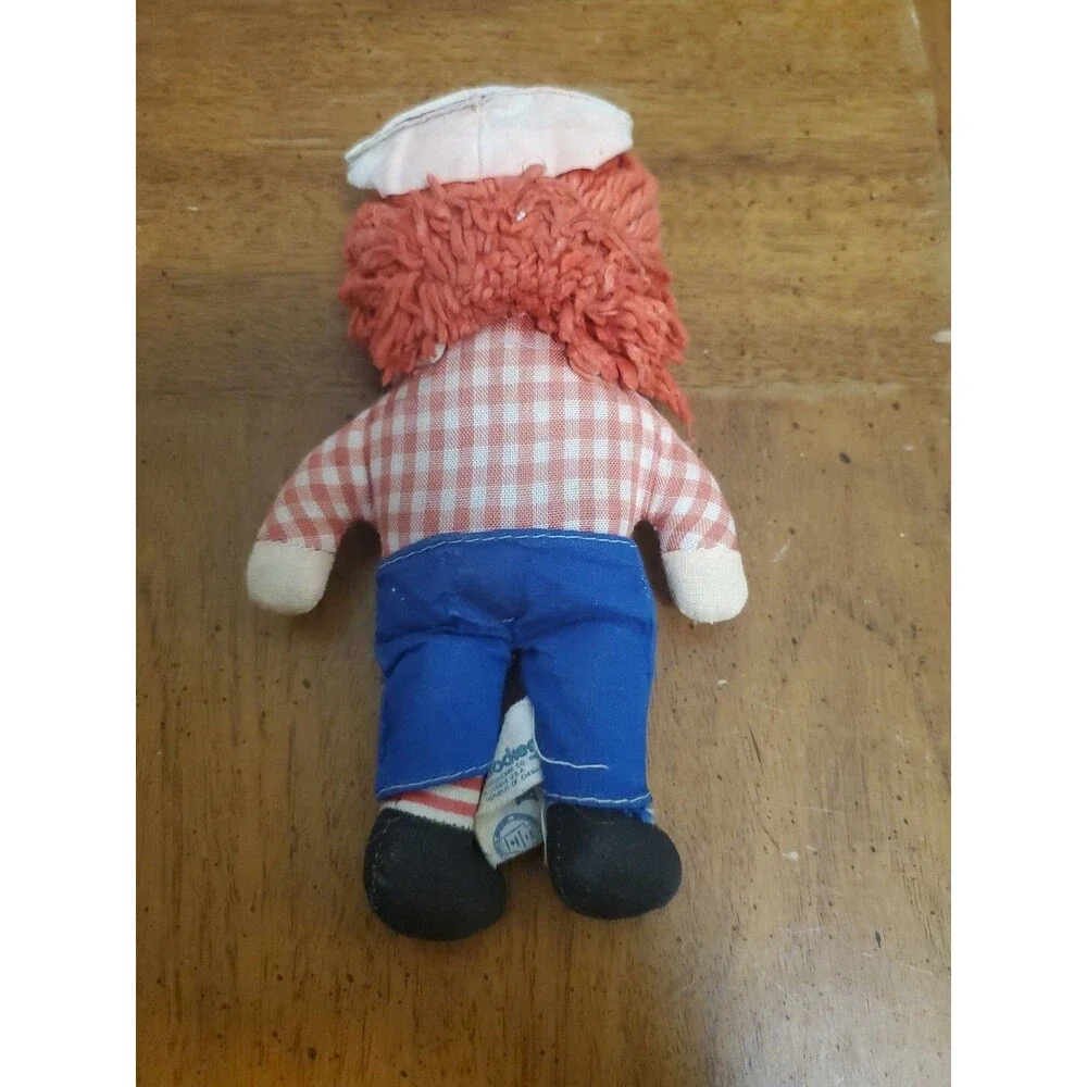 Raggedy Ann Cloth Bean Bag Doll Vintage Knickerbocker Stuffed  7 1/2